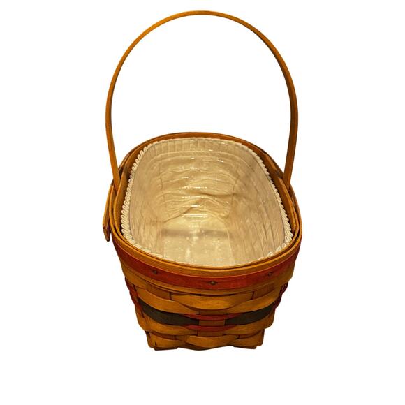 Longaberger Basket 1994 with Liner and Cloth Insert - Picture 3 of 5